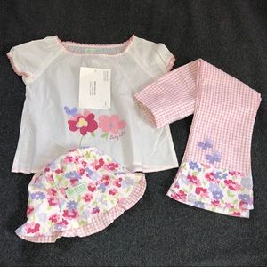 Baby Lulu Honeysuckle Top Pants Hat Girls 6X NWT
